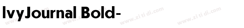 lvyJournal Bold字体转换